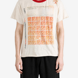 Tan t-shirt, full body view