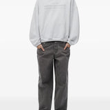 Grey hoodie, full body view