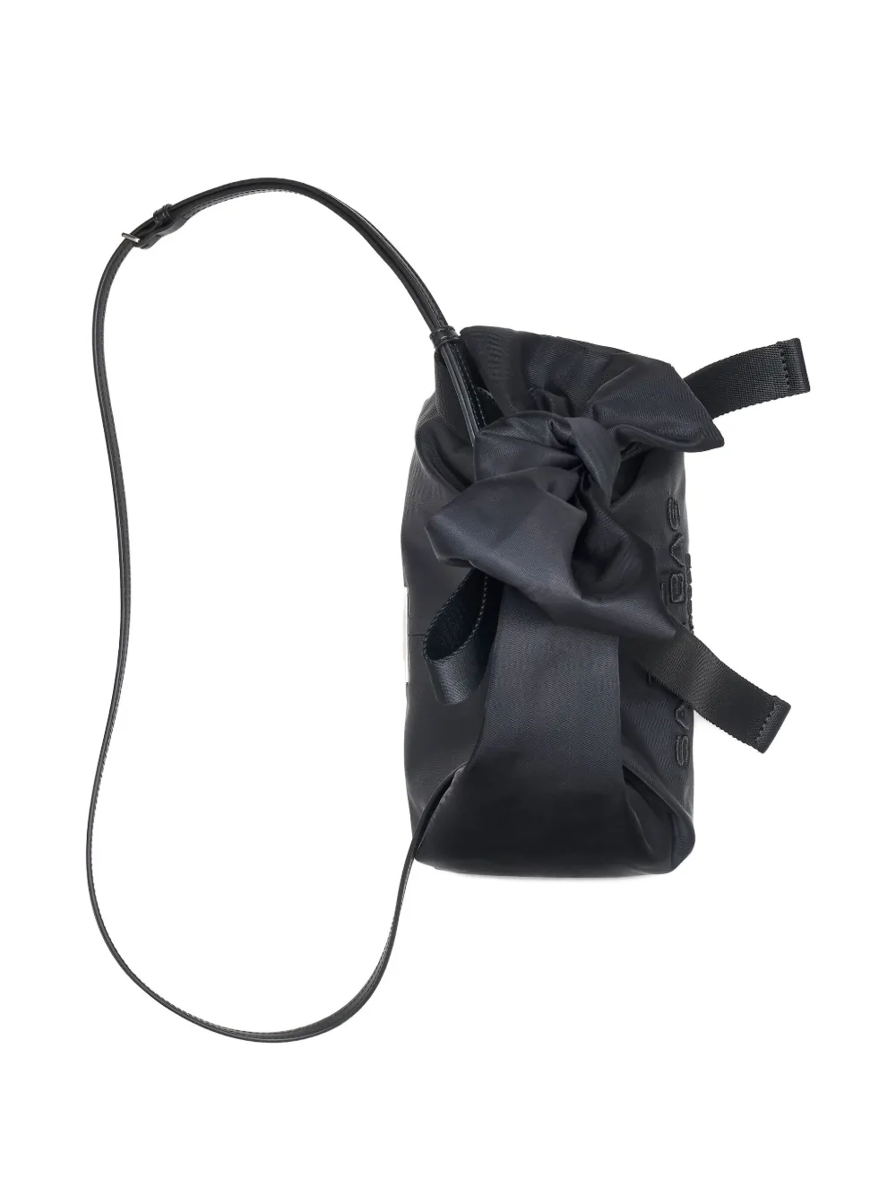 Black bag, top view