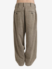 ZIGGY CHEN - Men Corduroy Drop Crotch Trousers