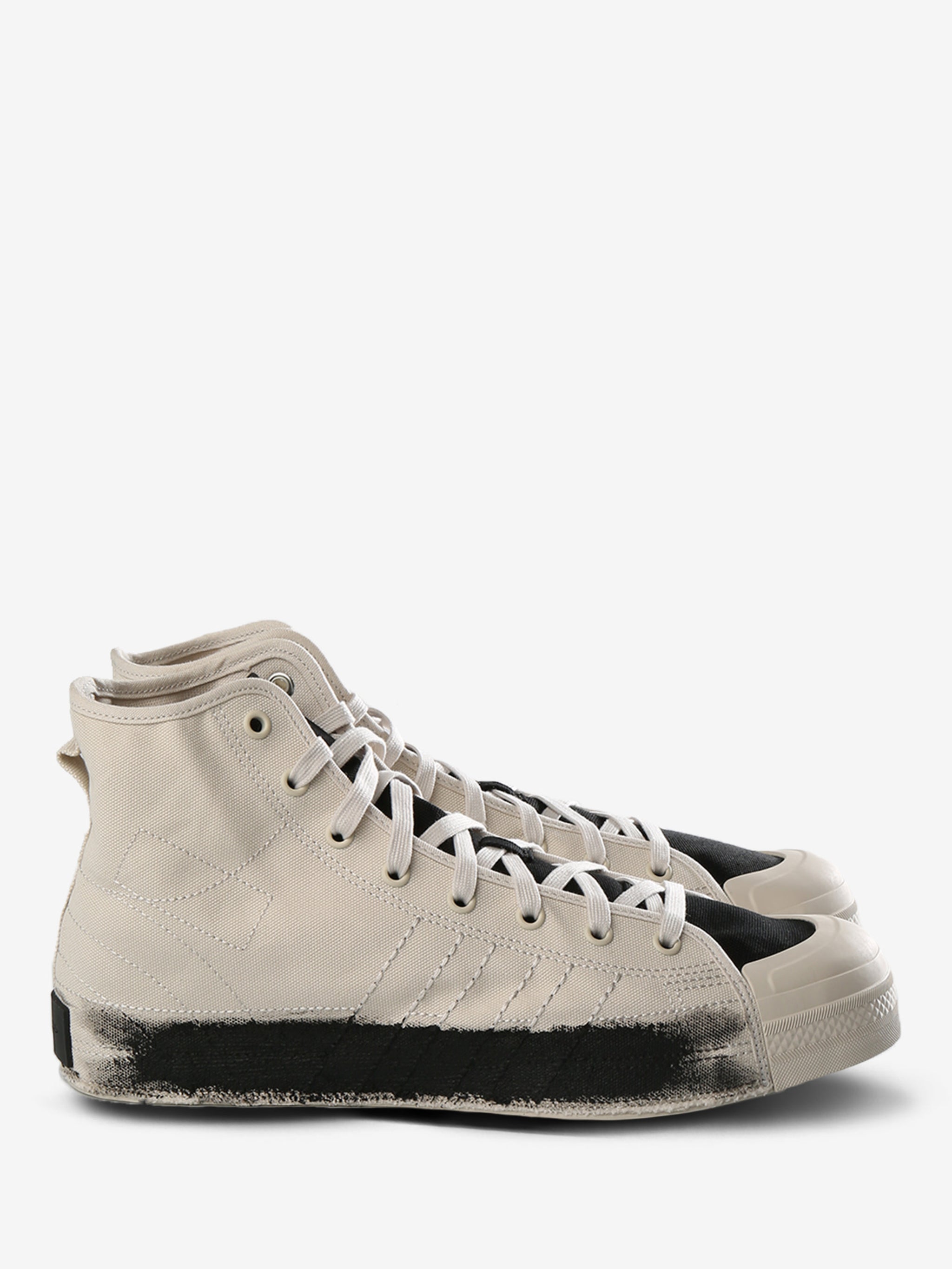 White sneaker, front view