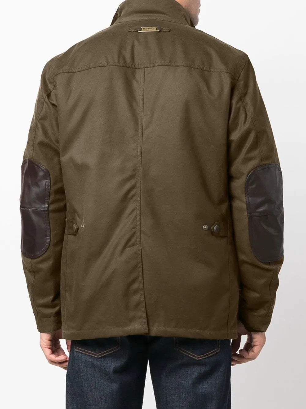 Green jacket, full body view