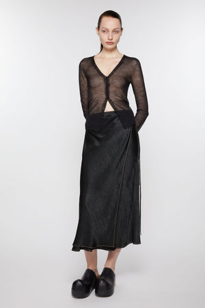 ACNE STUDIOS - Women Satin Wrap Skirt