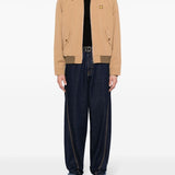 MAISON KITSUNE - Men Technical Cotton Gabardine W Harrington Jacket