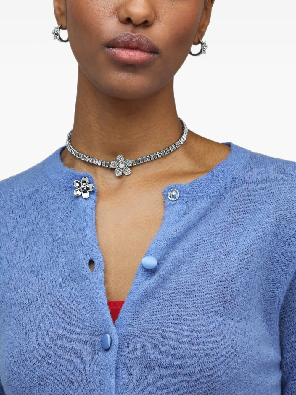 White jewelry, front view