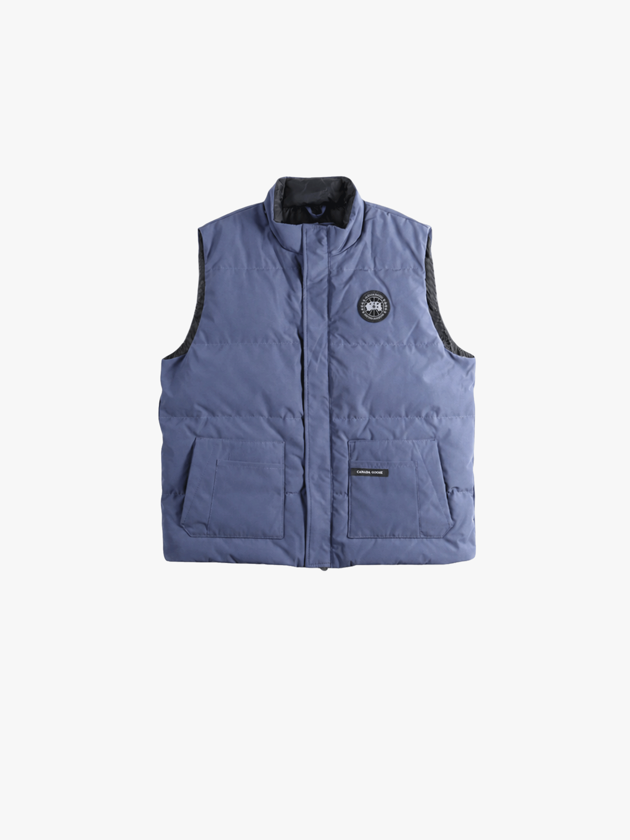 Navy jacket, front view