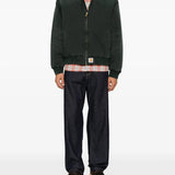 Green jacket, full body view