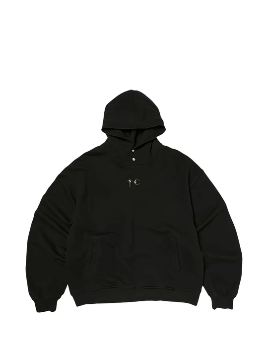 Black hoodie, front view