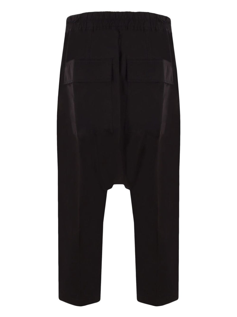 RICK OWENS - Men Drawstring Cropped Pantaloni