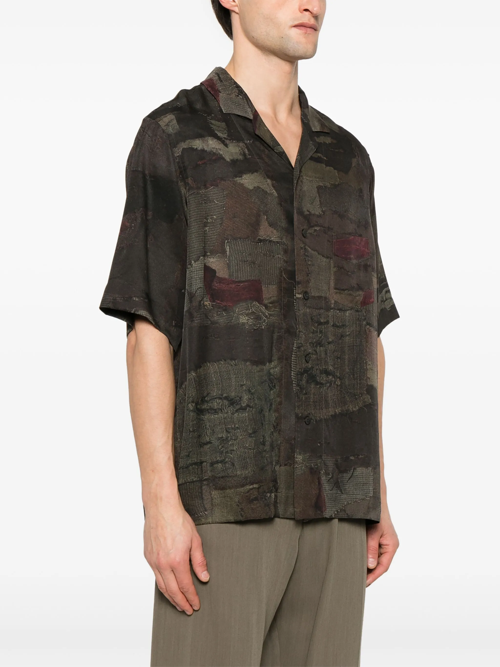 ZIGGY CHEN - Men Digital Print Short Sleeve Shirt