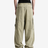 Green pants, front view