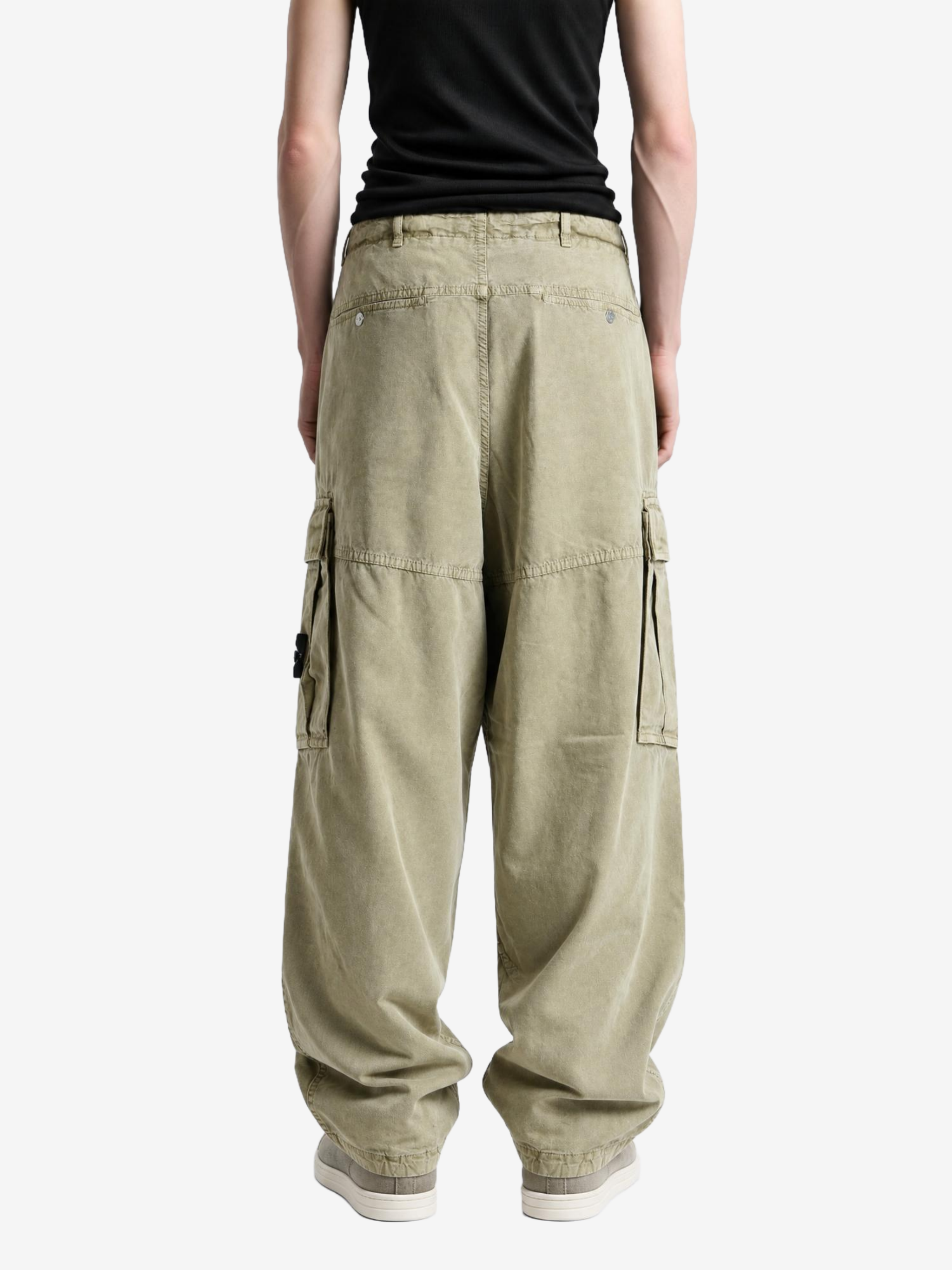 Green pants, front view