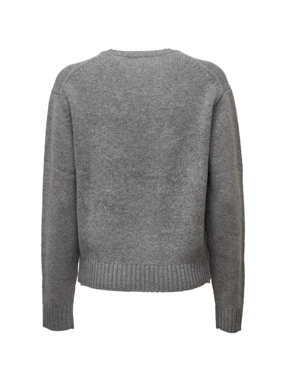 Grey hoodie, back view