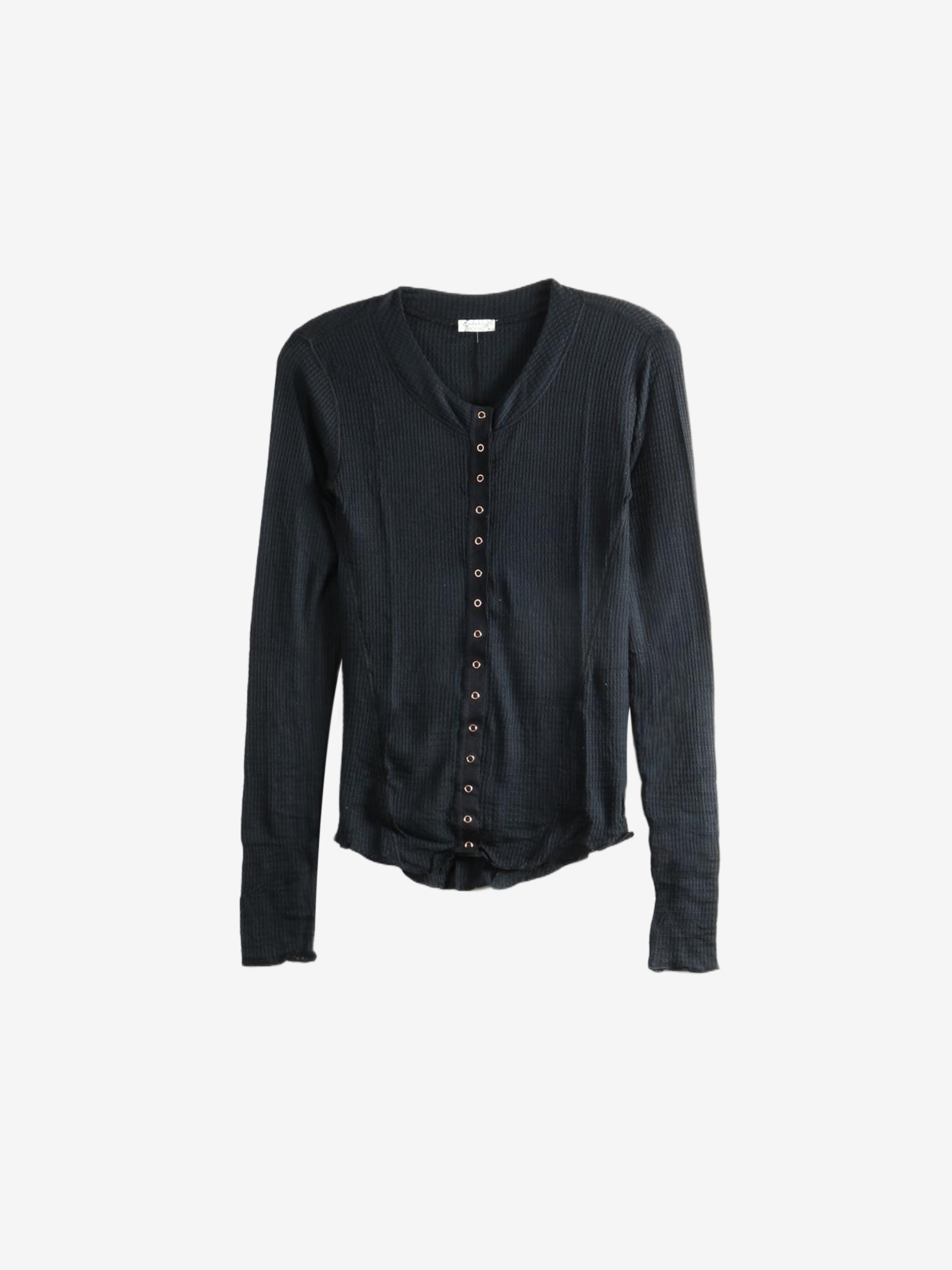 Black knitwear, front view