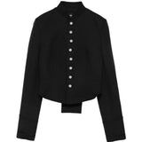 Black jacket, front view