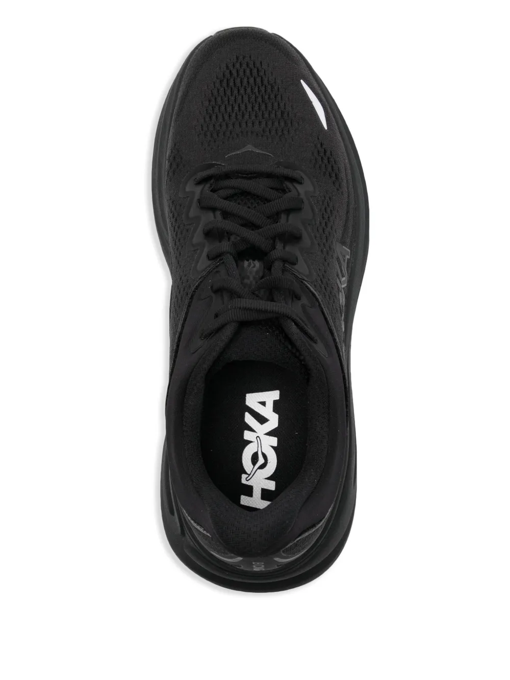 Black sneakers, top view