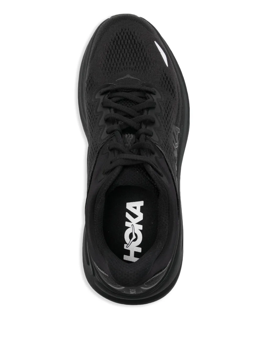 Black sneakers, top view