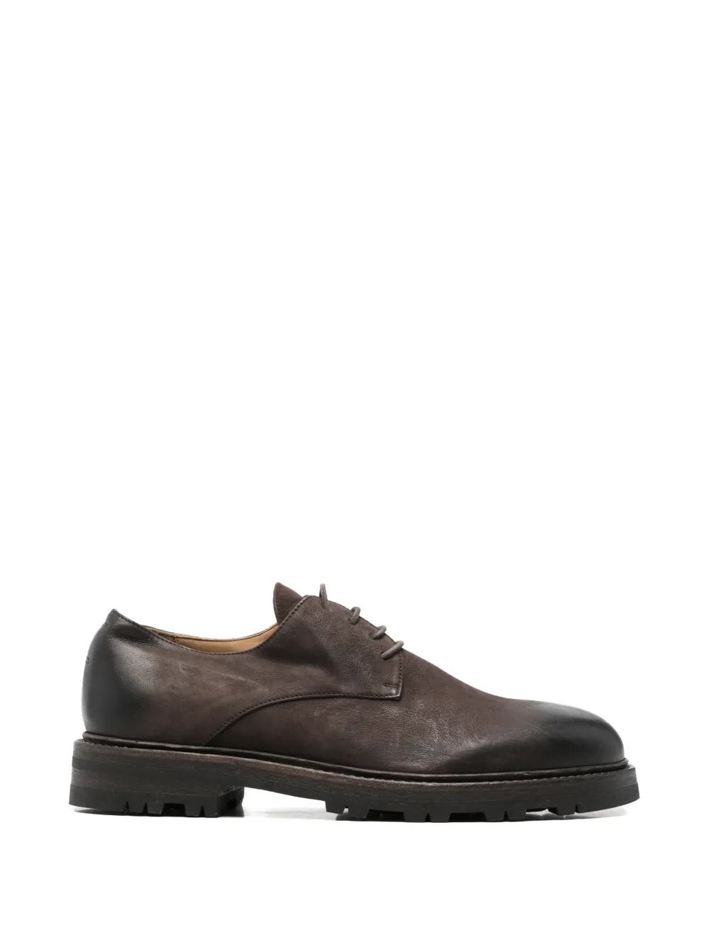 Brown shoes, front view
