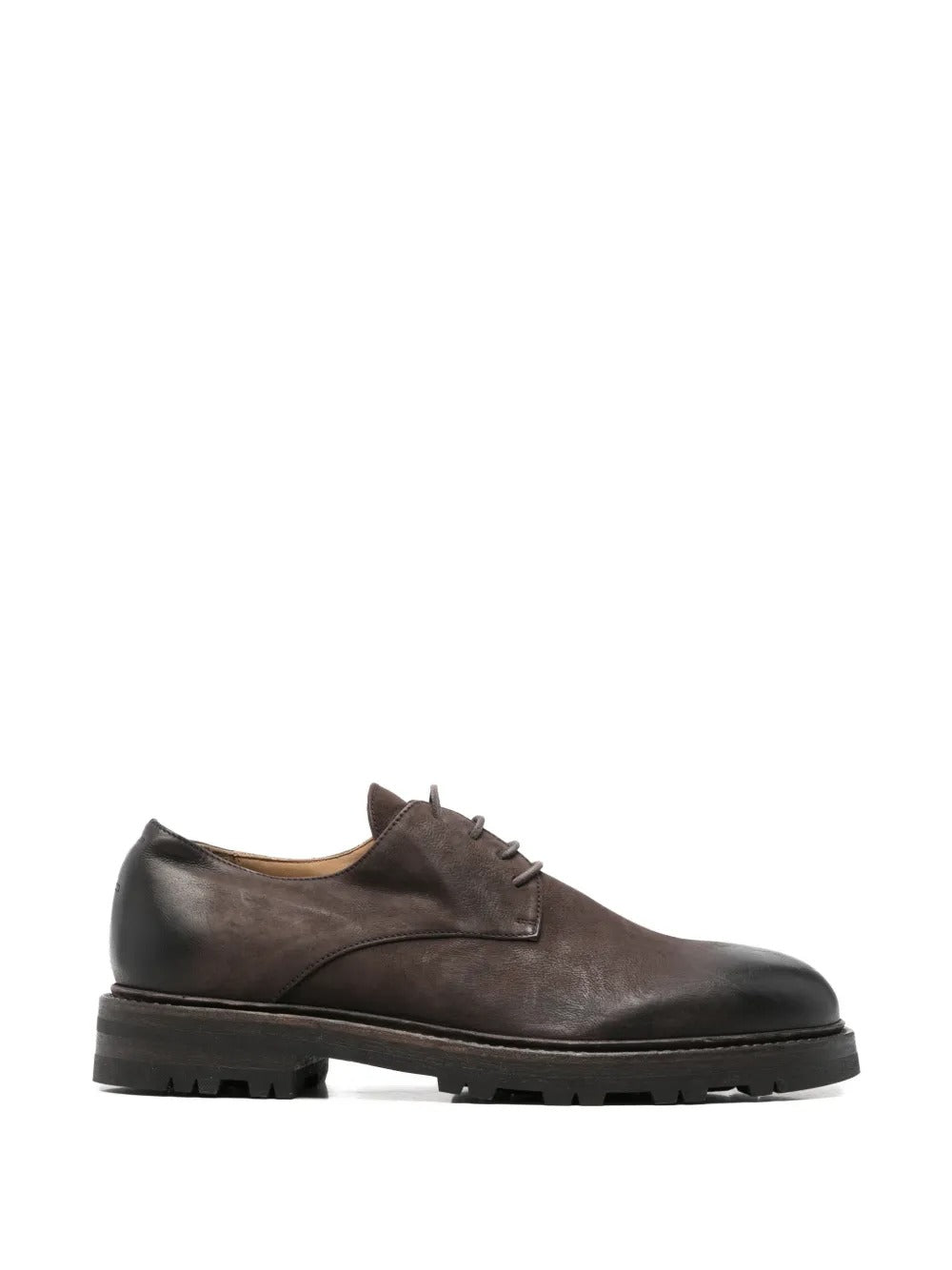 Brown shoes, front view