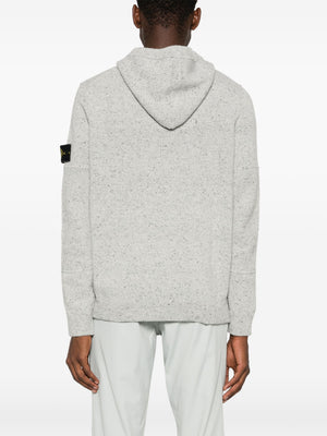 STONE ISLAND - Men Speckle-Knit Zip Hoodie