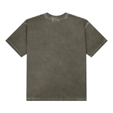 Grey t-shirt,back view showing relaxed fit