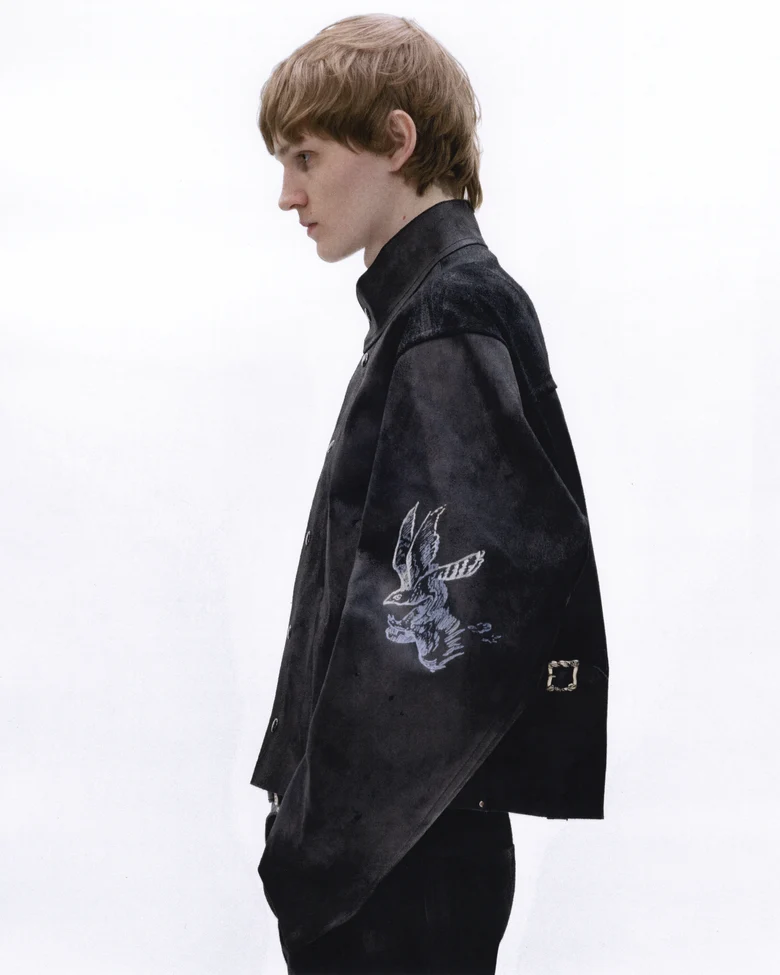 Black jacket, front view