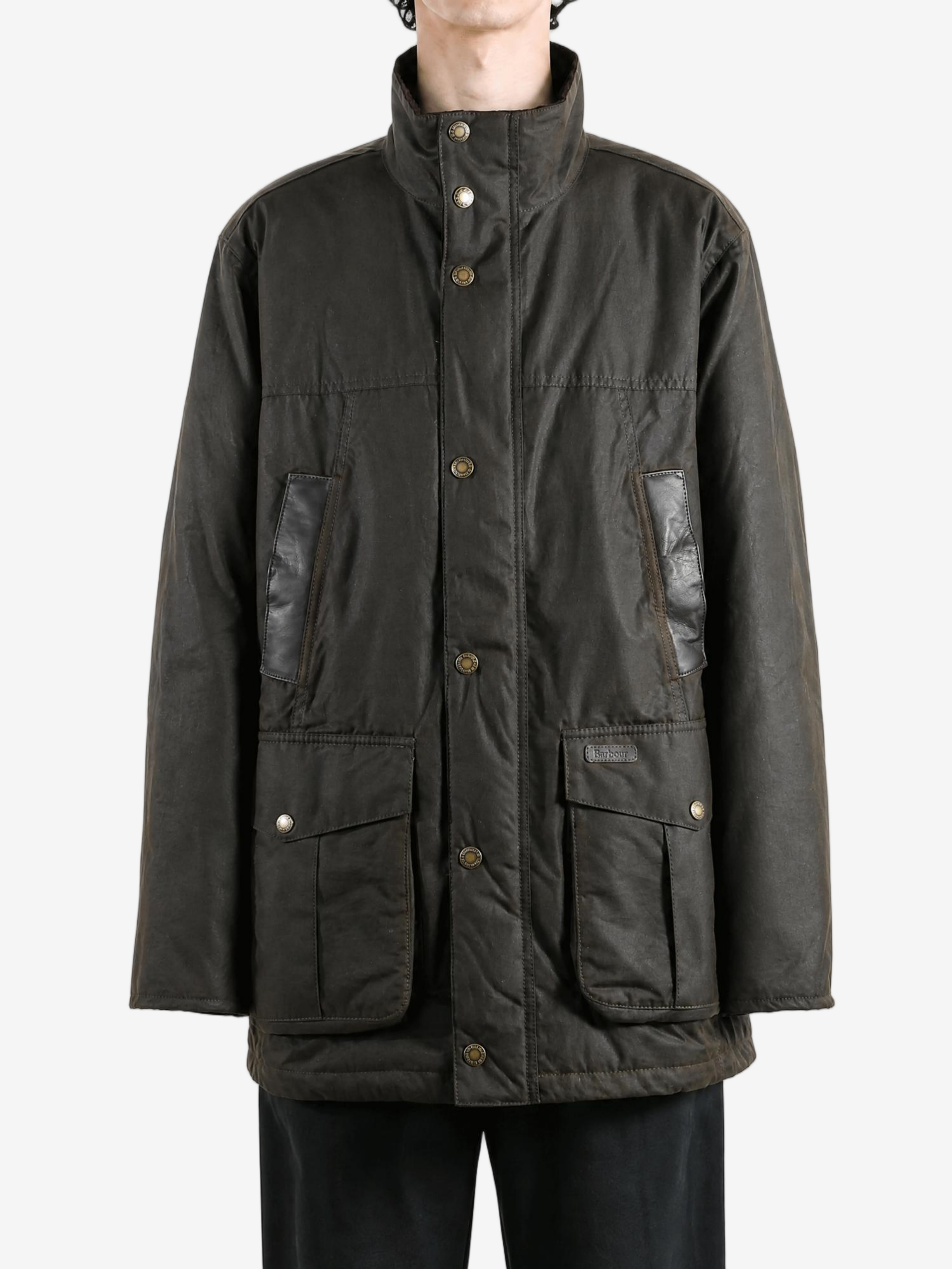 Brown jacket, full body view