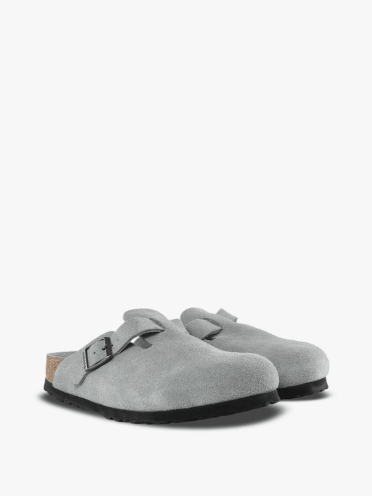 Grey sandals, front view