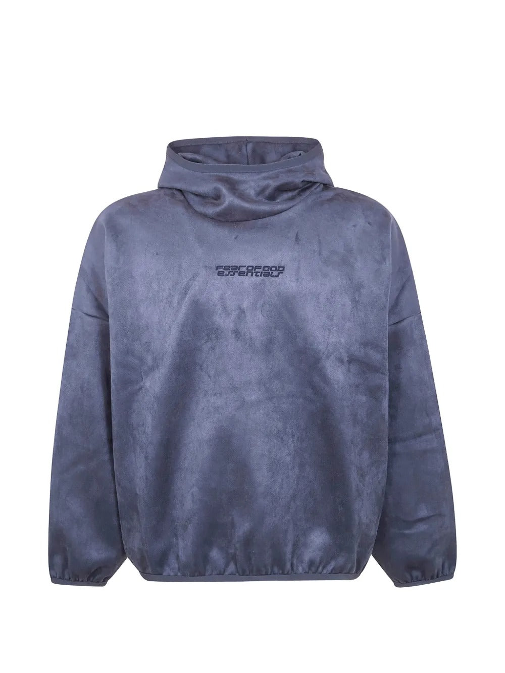 Blue hoodie, front view