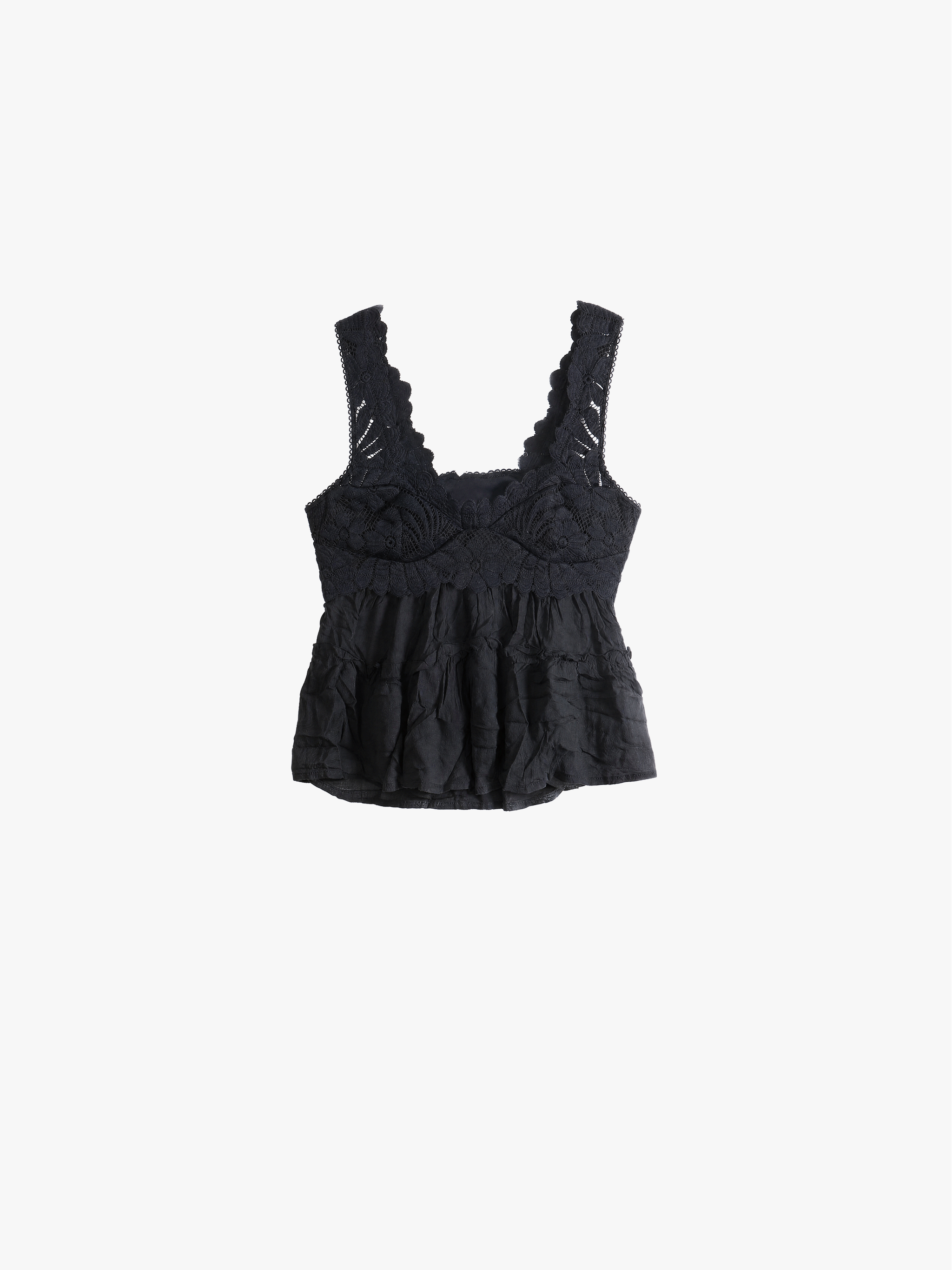 Black top, front view