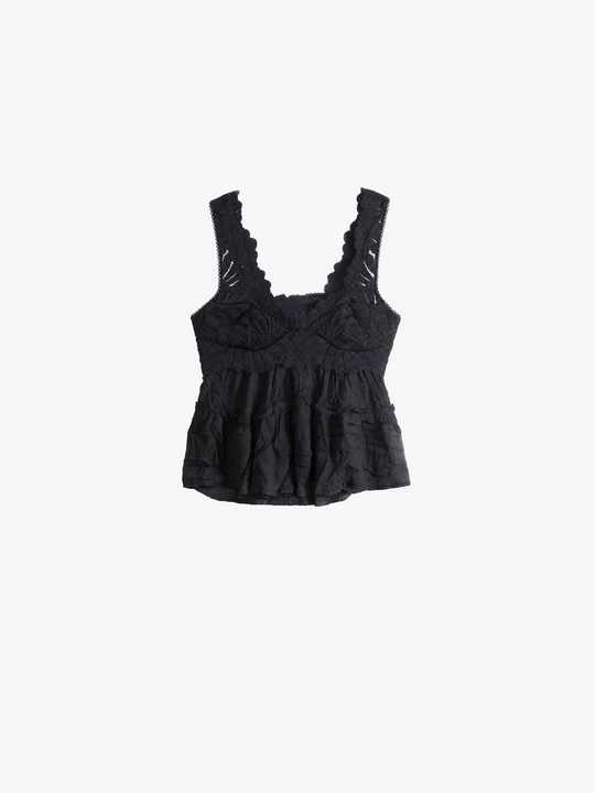 Black top, front view