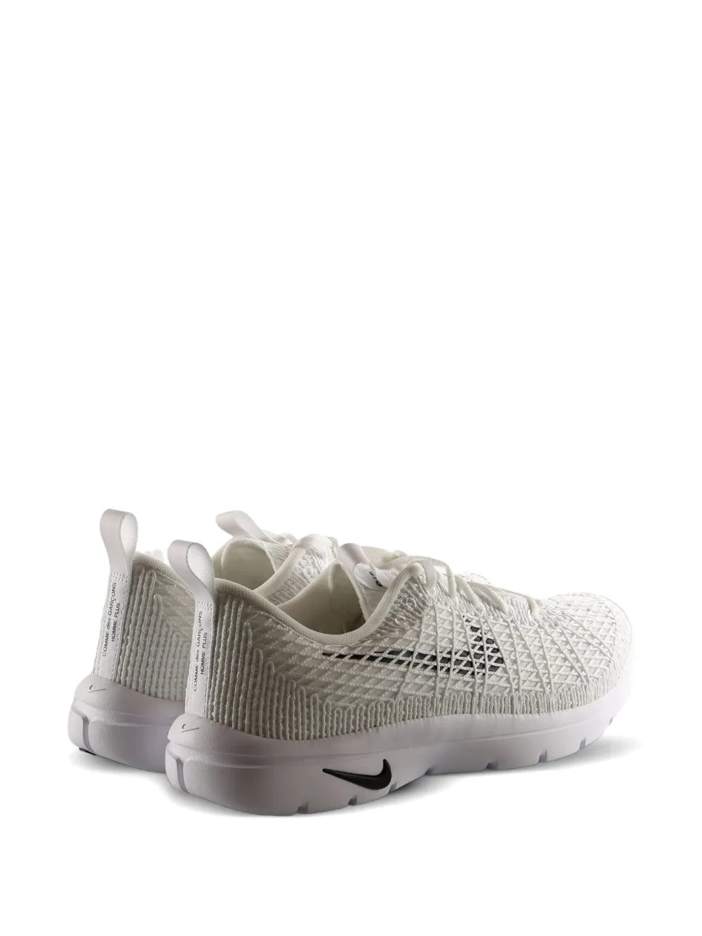 White sneakers, back view