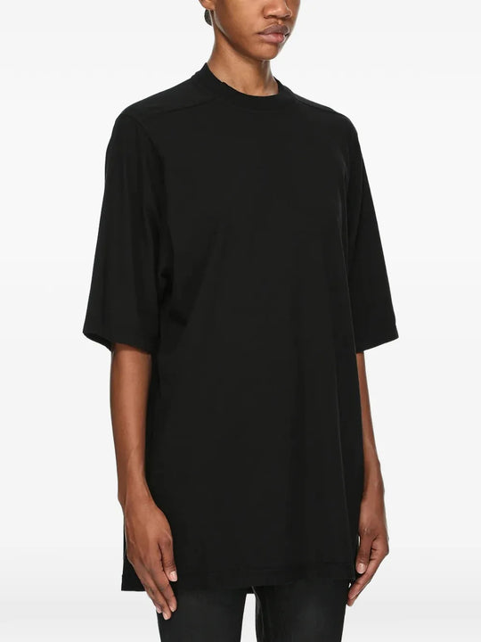 Black t-shirt, full body view