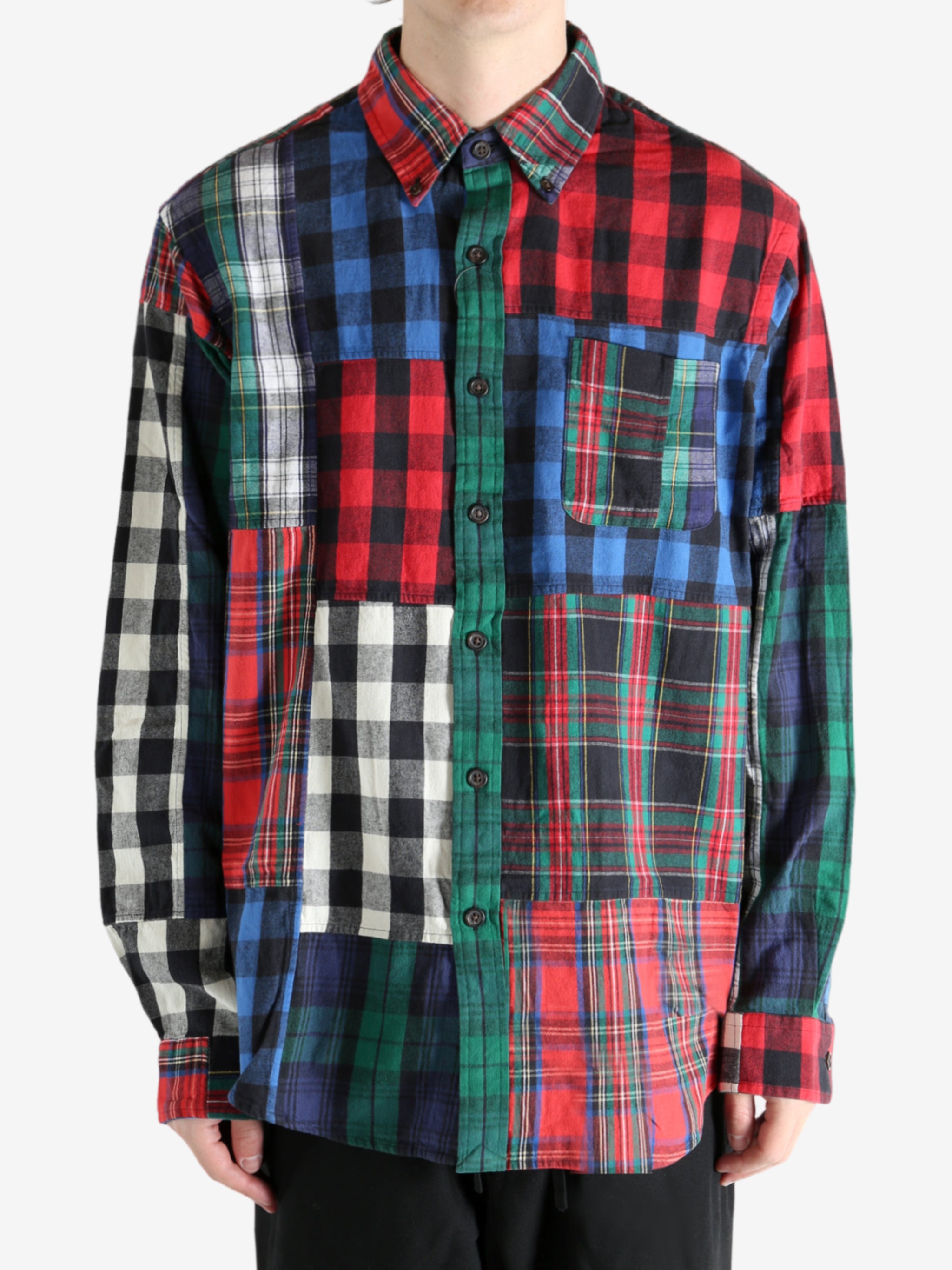 Red shirt worn by a person, showing the  shirt fit