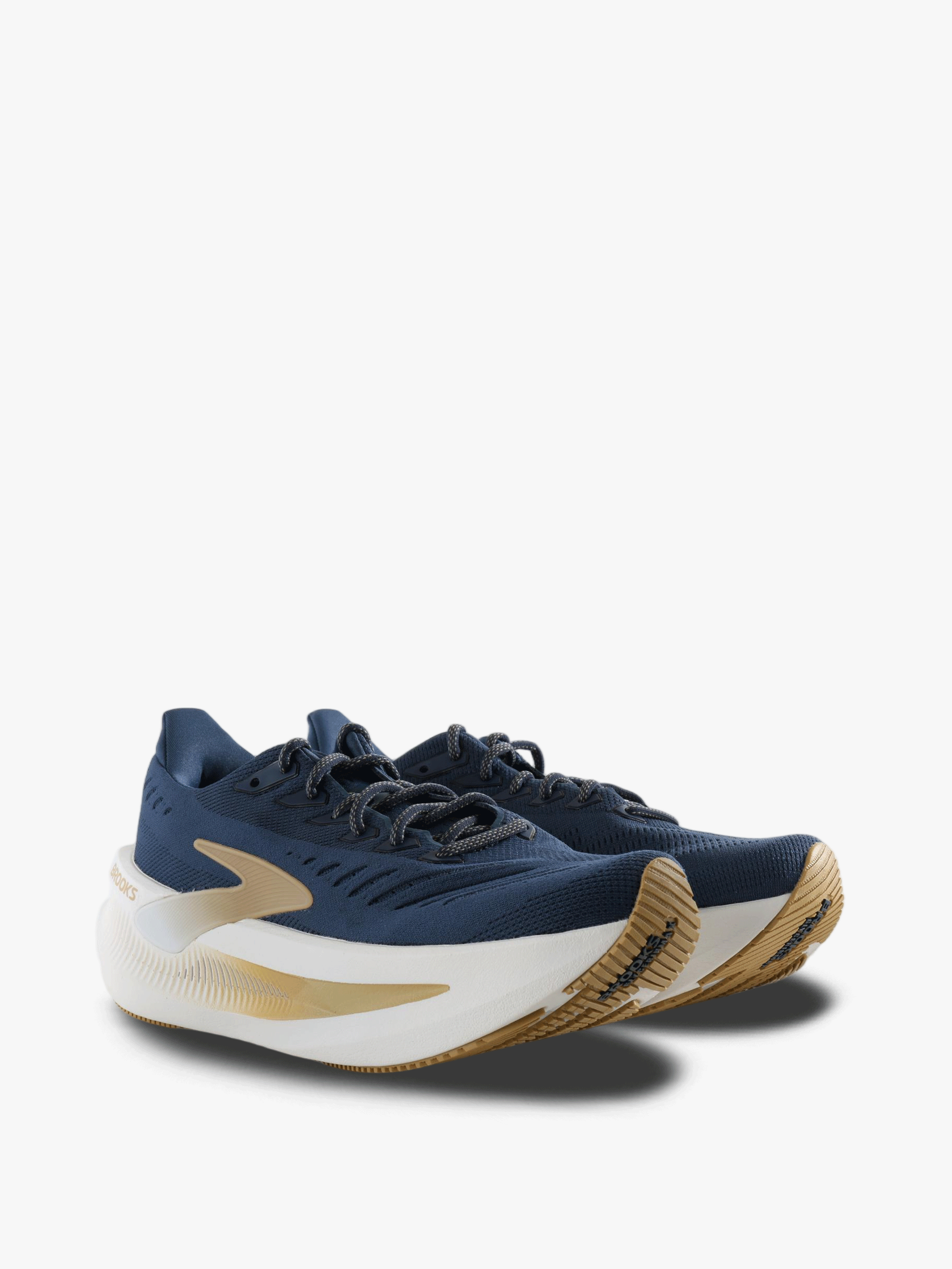 Navy shoes, front view