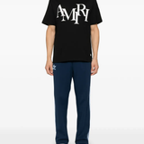 Black t-shirts, full body view