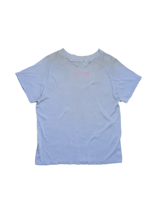 Blue t-shirt, front view