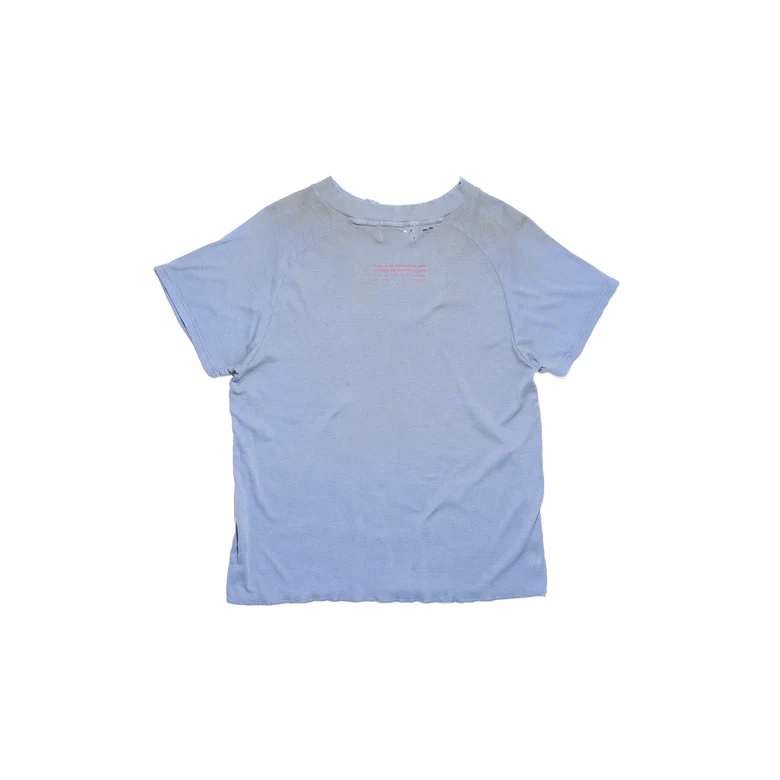 Blue t-shirt, front view