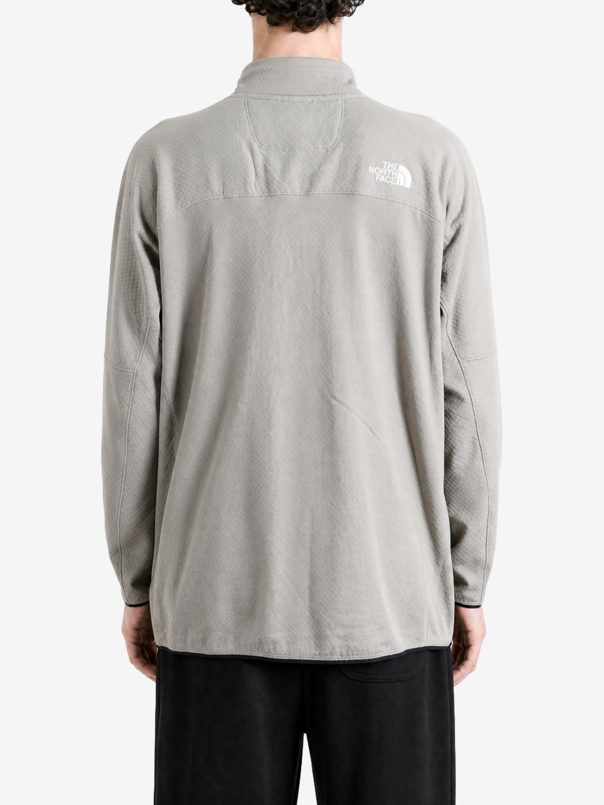 Grey jacket, full body view