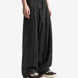 Grey pants, full body view