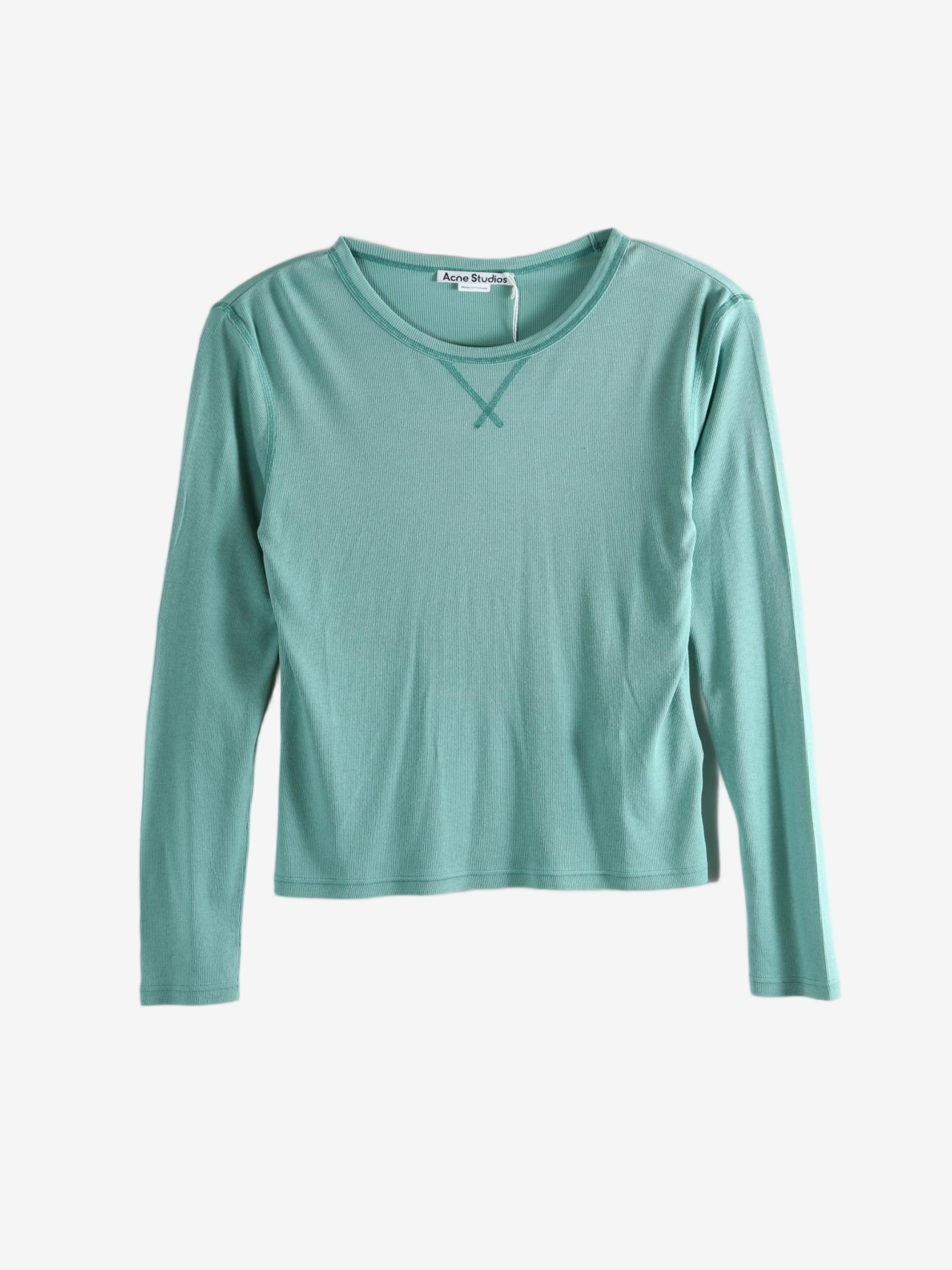 Green t-shirts, front view