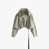 Grey top, front view