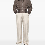 Brown jackets, full body view