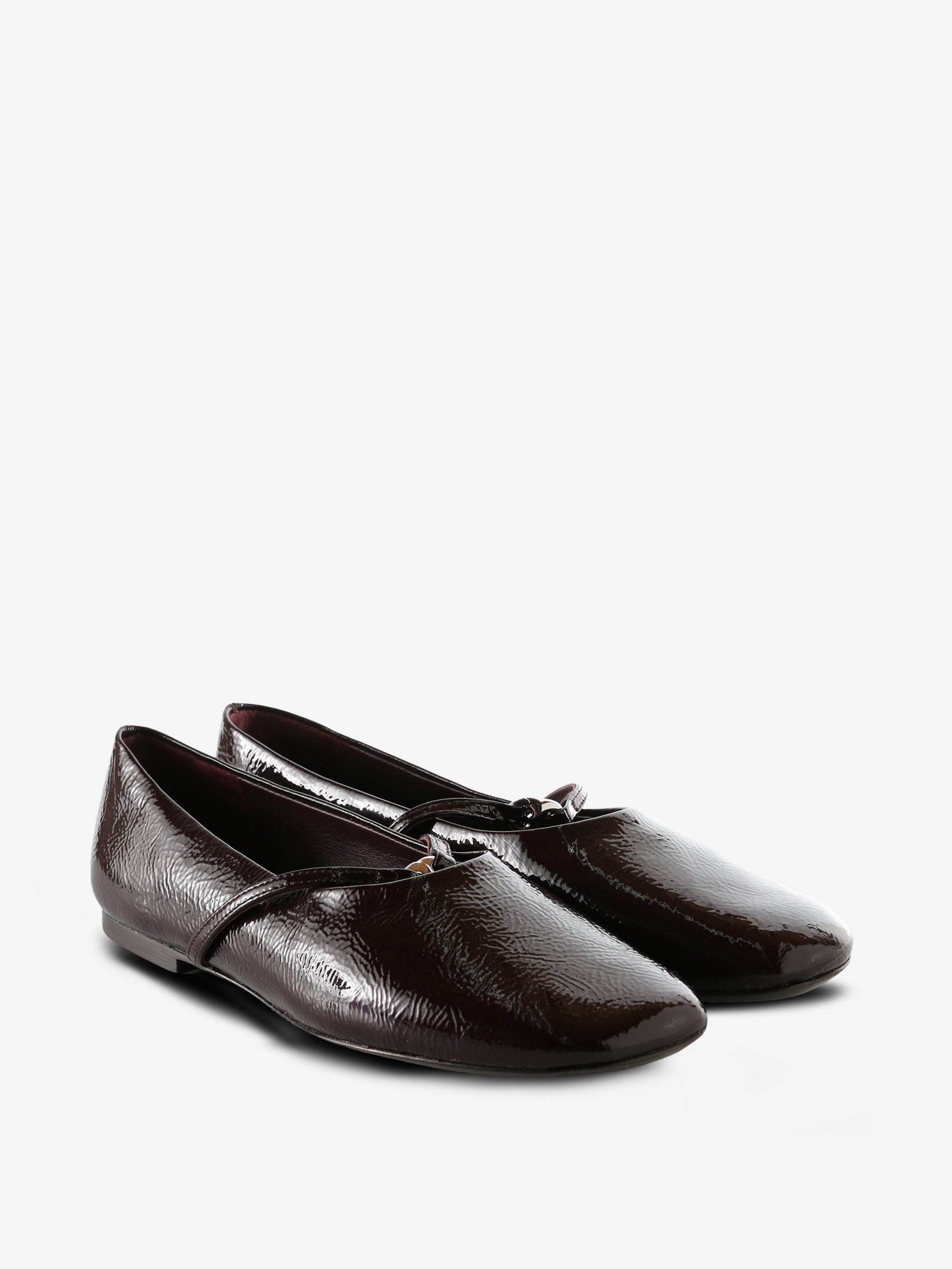 Brown shoes, front view
