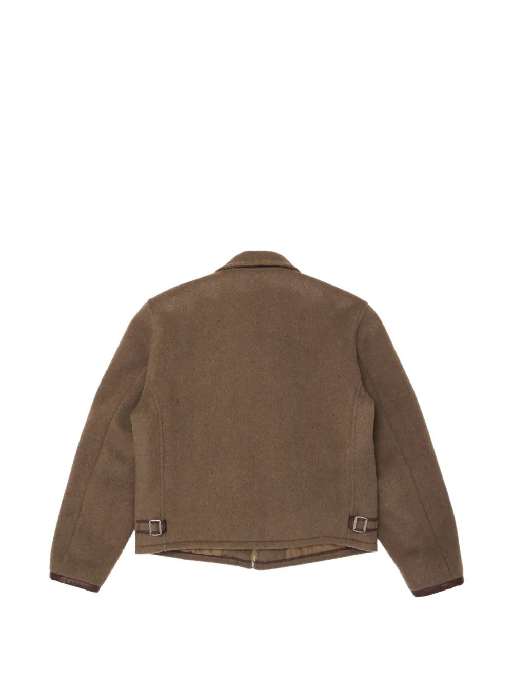 Tan jacket, front view