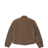 Tan jacket, front view