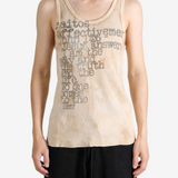Tan t-shirt worn by a person, showing the t-shirt fit