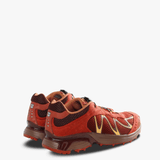 Red sneakers, back view