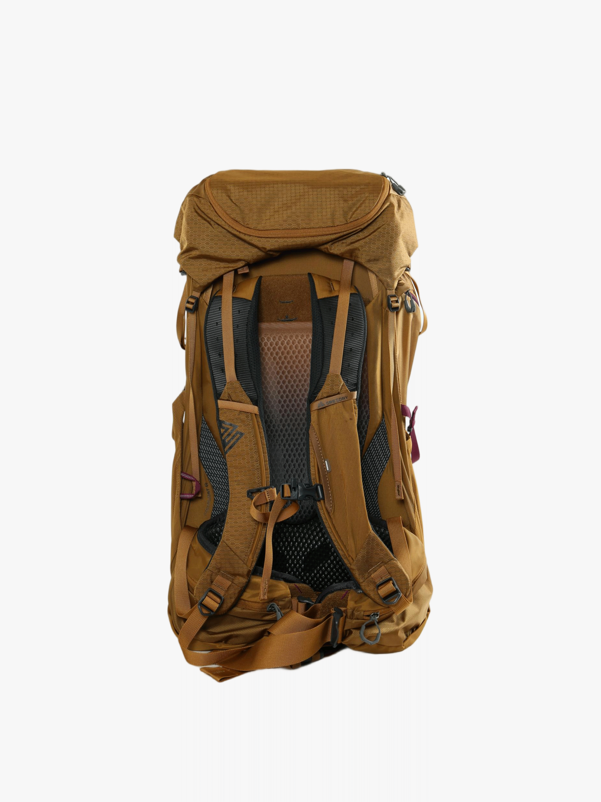 Tan bag, back view