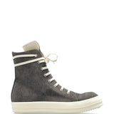 Grey shoes, side view